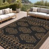 Large Outdoor Rug Waterproof 9x18 Outdoor Plastic Straw Rug, Stain-Resistant