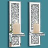 Pibeyer Crystal Crush Diamond Wall Candle Holder Set of 2,