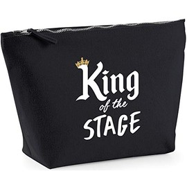 Hippowarehouse King of the Stage printed make up cosmetic wash bag 18x19x9cm