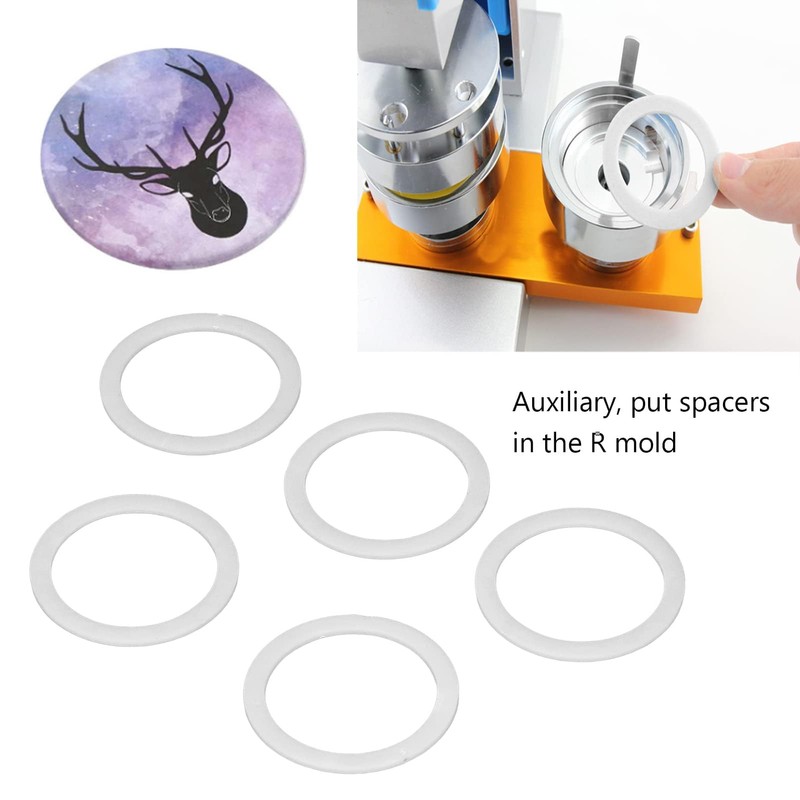 5pcs Badge Moldes Seal, Circle Cutter Button Maker Machine Seal