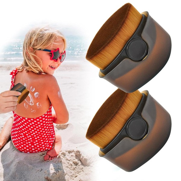 2 Pack Sunscreen Applicator For Kids, Sunblock Buddy Brush Set