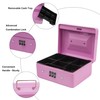 Small Security Lock Box with Coin Tray Metal Material with