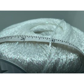 Ice Yarns White Iridescent Bella Glitz 82388 Ice Yarns Metallic Chainette Sport 50gr 213yd