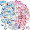 100 Pcs Coastal Cowgirl Stickers， Aesthetic Beach Ocean Decals(Coast)