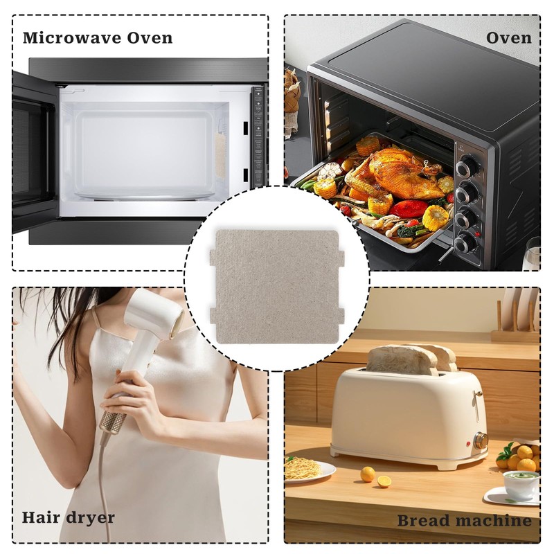 6pcs Microwave Waveguide Cover Universal Mica Sheet Microwave Oven Parts