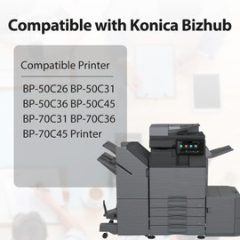 Verveoy BP-NT70 BP-NT70BA High Yield Black Toner Cartridge Replacement for Sharp BP-NT70 for BP-50C26 BP-50C31 BP-50C36 BP-50C45 BP-70C31 BP-70C36 BP-70C45 Printer (1-Pack, Black)