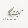 YANGZHI 40Pcs Stainless Steel Mini Hook Professional Picture Hanging Hardware