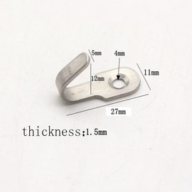 YANGZHI 40Pcs Stainless Steel Mini Hook Professional Picture Hanging Hardware Heavy Duty Coat Hooks Wall Mounted Utility Hooks Toilet Pendant Hook (Silver)