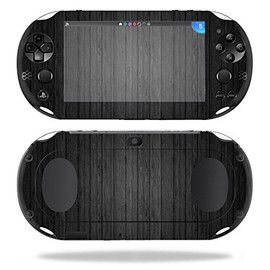 MightySkins Skin Compatible with Sony PS Vita (Wi-Fi 2nd Gen) wrap Cover Sticker Skins Black Wood