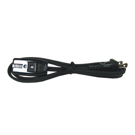 Southwire Appliance Cord with Mini Plug - Designed for Countertop Kitchen Appliances - Polarized Slotted Connectors - Black - 2 Foot - HPN 18/2 Replacement Extension