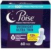 Poise Poise Overnight Ultra Thin Incontinence & Postpartum Pads with