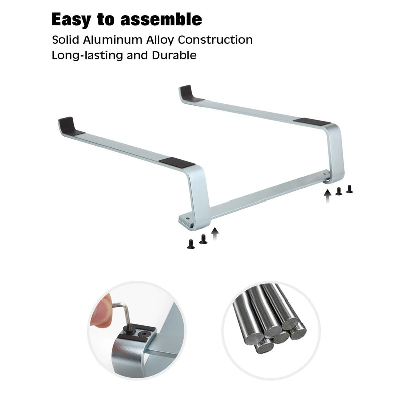 Thibault Aluminum Laptop Stand for Desk - Cooling Ergonomic Design