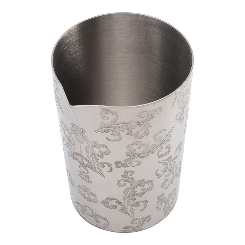 Cocktail Mixing Glass 304 Stainless Steel Heat Preservation Engraved Bartending