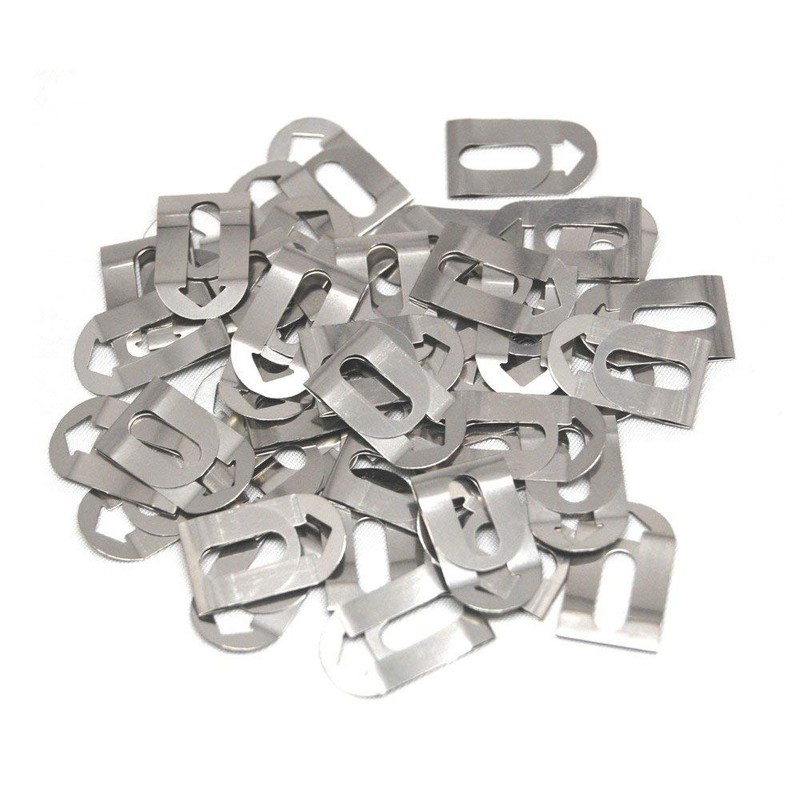 TOHKIN 5C-60S Clips, Silver, 60 Pieces, Made in Japan