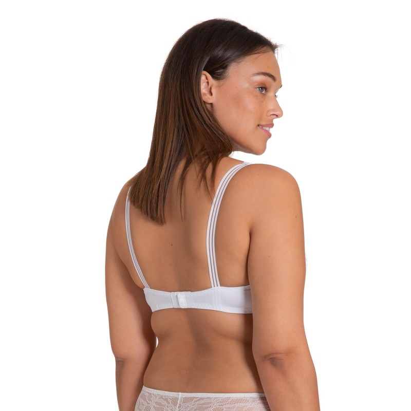 Dorina Damen Bügel BH Jaqueline D1623A, Einfarbig, Gr. 85C, Weiß