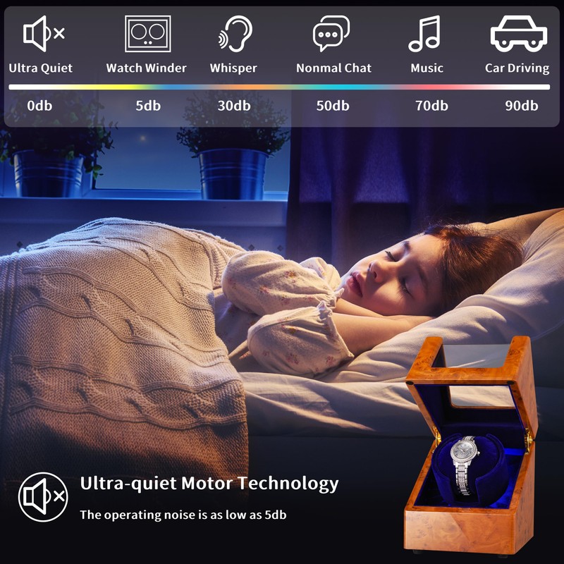 NENGKAFU Single Watch Winder for Automatic Watches