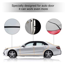 Ejoyous Car Door Guards 16.4 Ft 5M Universal Fit Car Door Protector Rubber Seal U Shape Trim Car Door Door Guard Strip for Cars, Doors, Windows, Child Safety, Weather Proofing, Black