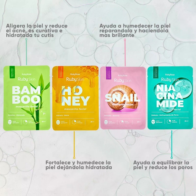 Ruby Rose Skin Care Kit Rutina Diaria Completa Ruby Rose