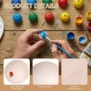 2 inch Wood Beads for Crafts, 32 Pack 50mm Diameter