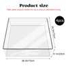 4 Pcs Plastic Sofa Seat Cushion Covers Clear PVC Waterproof