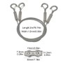 FDKJOK 2pcs Picture Hanging Wire, 2m Stainless Steel Heavy Duty,