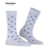 Burlington Women's Butterflies W So Cotton Patterned Socks, Blue Cosmic