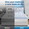 BDEUS 4 Inch Dual Layer Memory Foam Mattress Topper Full