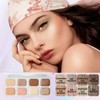 8 Colors Cream Highlighter & Eyeshadow Palette – Multi-Use Concealer,