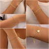 Aretas Women's Gold Bracelet, 6 Pieces Bracelets, 14K Gold-Plated, Bracelet