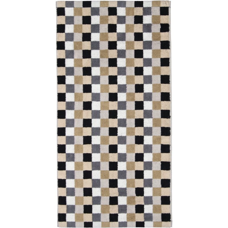 Cawö Home Hand Towels Life Style Chequered 7047 Pebble 37