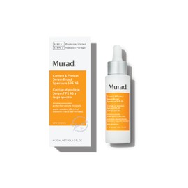 Murad Correct & Protect Broad Spectrum SPF 45 - Environmental Shield 100% Mineral Sunscreen Serum - Blue Light Defense - Brightens and Reduces Discoloration, 30 ml
