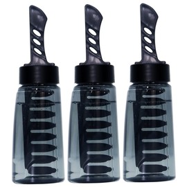 LALAFINA 3pcs Comb Styling Gel Bottle Men's Conditioner Gray Hair Spray Strong Hold Hair Gel Hair Gel Wax for Men Hair Styling Gel Comb Plastic Black Hair Styling Gel Bottle 2 in 1 Wax, without Gel