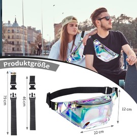 80s 90s Black Bum Bag Men's Belt Bag PU Leather Belt Bag for Festival, Retro Party, Outdoor Waist Bag for Hiking Waist Bag, transparent, Retro