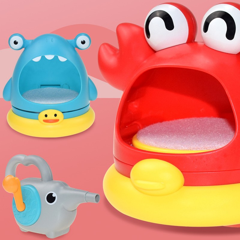 Kids Bubble Maker Toy Cute Animal Shaped Double Play Modes
