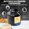 CE Compass Marble Butter Crock with Lid- for Kitchen and