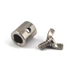 (6 Pieces) M6 Hand Twist Wire Rope Clamp 304 Stainless