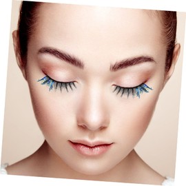 Outanaya 3pairs Lashes Glitter False Eyelashes Long Strip Lashes for Women Girls Party Club Daily Life