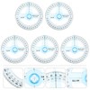 Hemobllo 360° Protractor - 5 Pcs 360 Degree Swing Arm