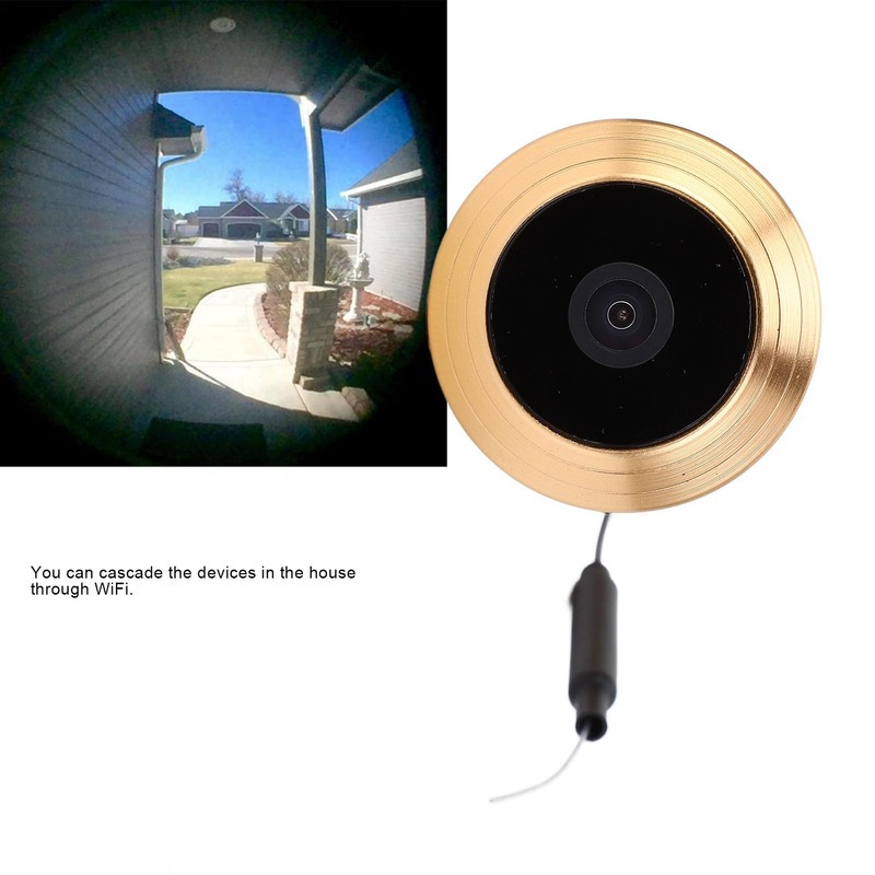 Door Viewer Camera Wireless, 220 Degrees Wide Angle Peephole Security