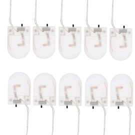 bnafes 1x 3V CR2032 Button Coin Cell Battery Holder with Leads On Off Switch 10 Pack