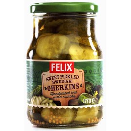 Felix Smorgasgurka | Swedish Pickled Gherkins | 1 x 370g Jar