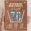 70 Geburtstag Geschenk - XL Geldgeschenk aus Holz inkl. Ständer