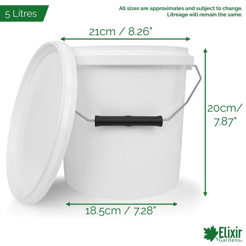 Elixir Gardens Strong Heavy Duty White Multi-Purpose Plastic Storage Containers
