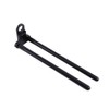 Drfeify Snag Bar Ears, Black Durable Aluminium Snag Bar Ears