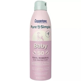 Coppertone Lot of 3 Coppertone Water Babies Pure And Simple Sunscreen 5 OZ each SPF 50