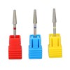 3pcs Nail Drill Bits Professional Russian Style Front Replaceable Grinding