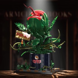 AudreyII Piranha Plant Building Set,Cannibal Monster Flower Model, 838PCS