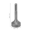 Ground Rod Driver Bits Socket Steel Easy Install Sturdy Light