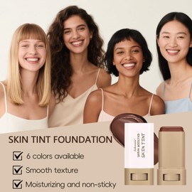 Beauty Balm Serum Boosted Skin Tint,Moisturizing Contour Stick,Solid Skin Tint Foundation for Women, Radiant & Dewy Finish,Hydrating foundation stick for Face Makeup (03)