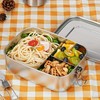 YLARMY Large 304 Stainless Steel Bento Box with 3 Compartments